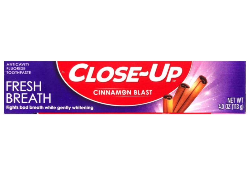 Close Up Close-Up Anti-Cavity Fluoride Toothpaste Freshening Gel with Ultra Cinnamon Flavor Blast, 4.0 oz, 2-Pack - Image 5